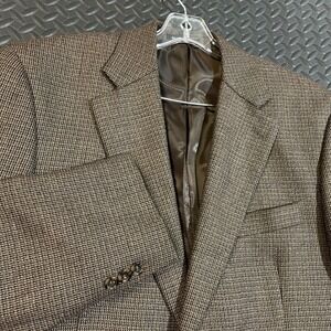 J.G. Hook Blazer Men's 40R Brown 100%‎ Wool Sport Coat Jacket Two Button Classic